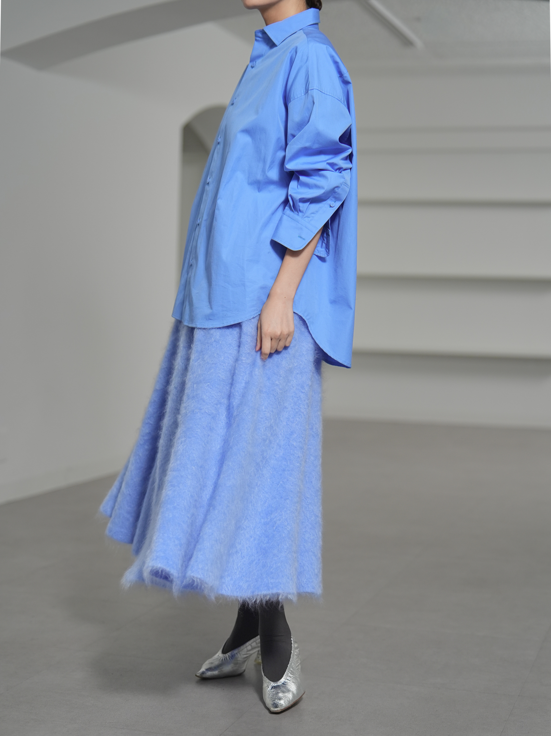 Tate Fur Cashmere SaxeBlueの画像