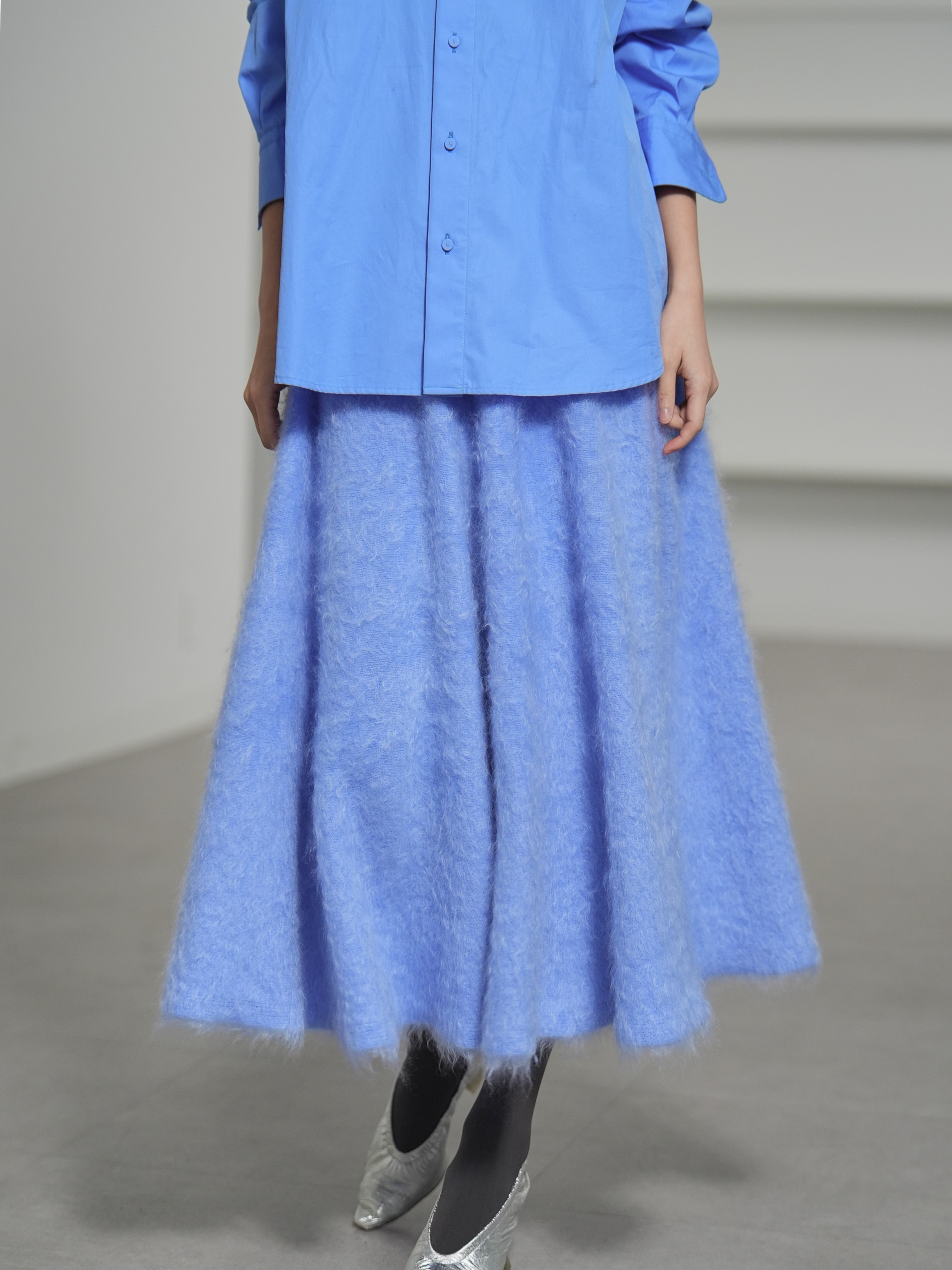 Tate Fur Cashmere SaxeBlueの画像