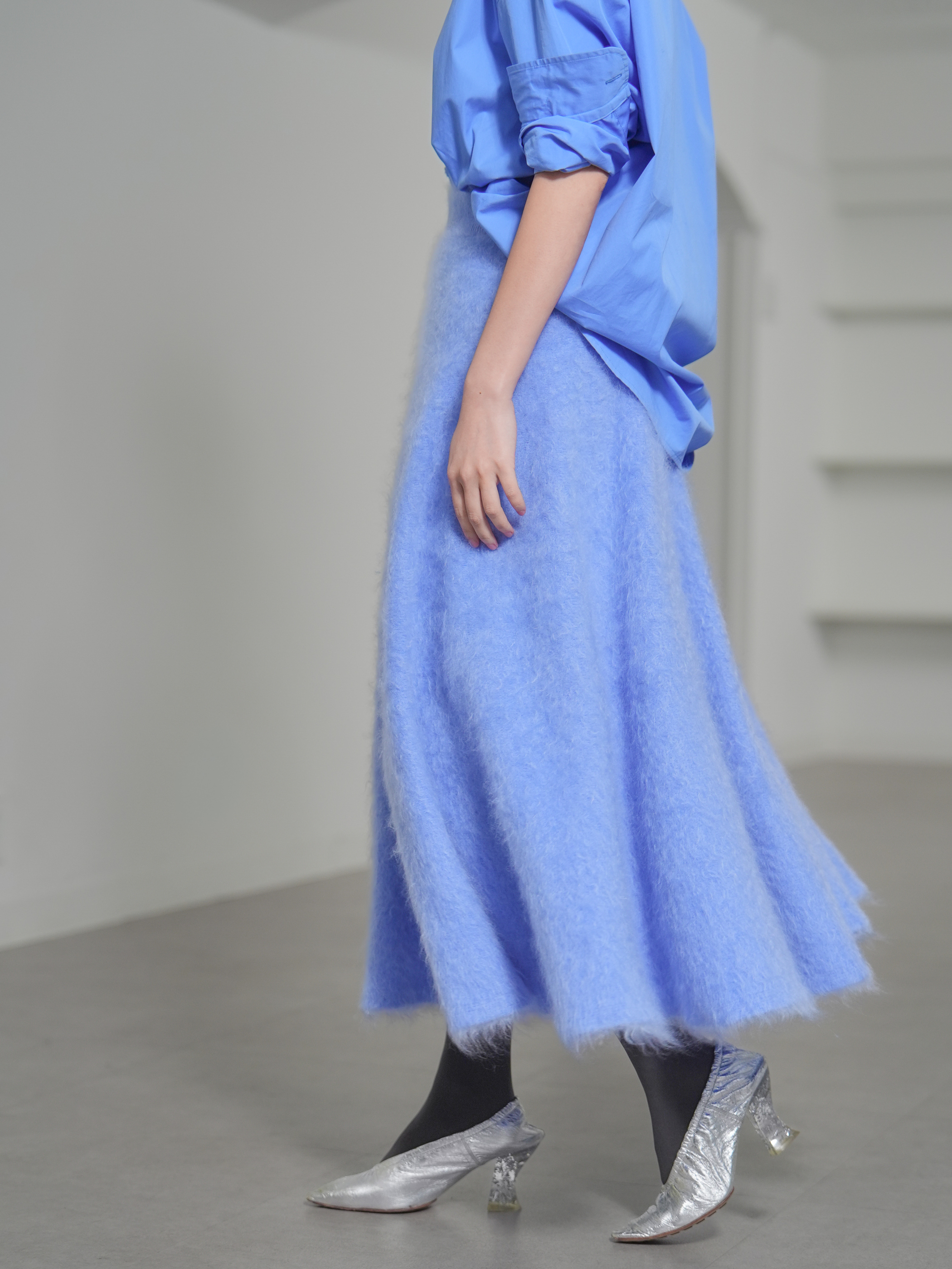 Tate Fur Cashmere SaxeBlueの画像