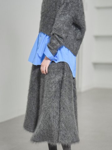 Tate Fur Cashmere Charcoal | SHE Tokyo online shop