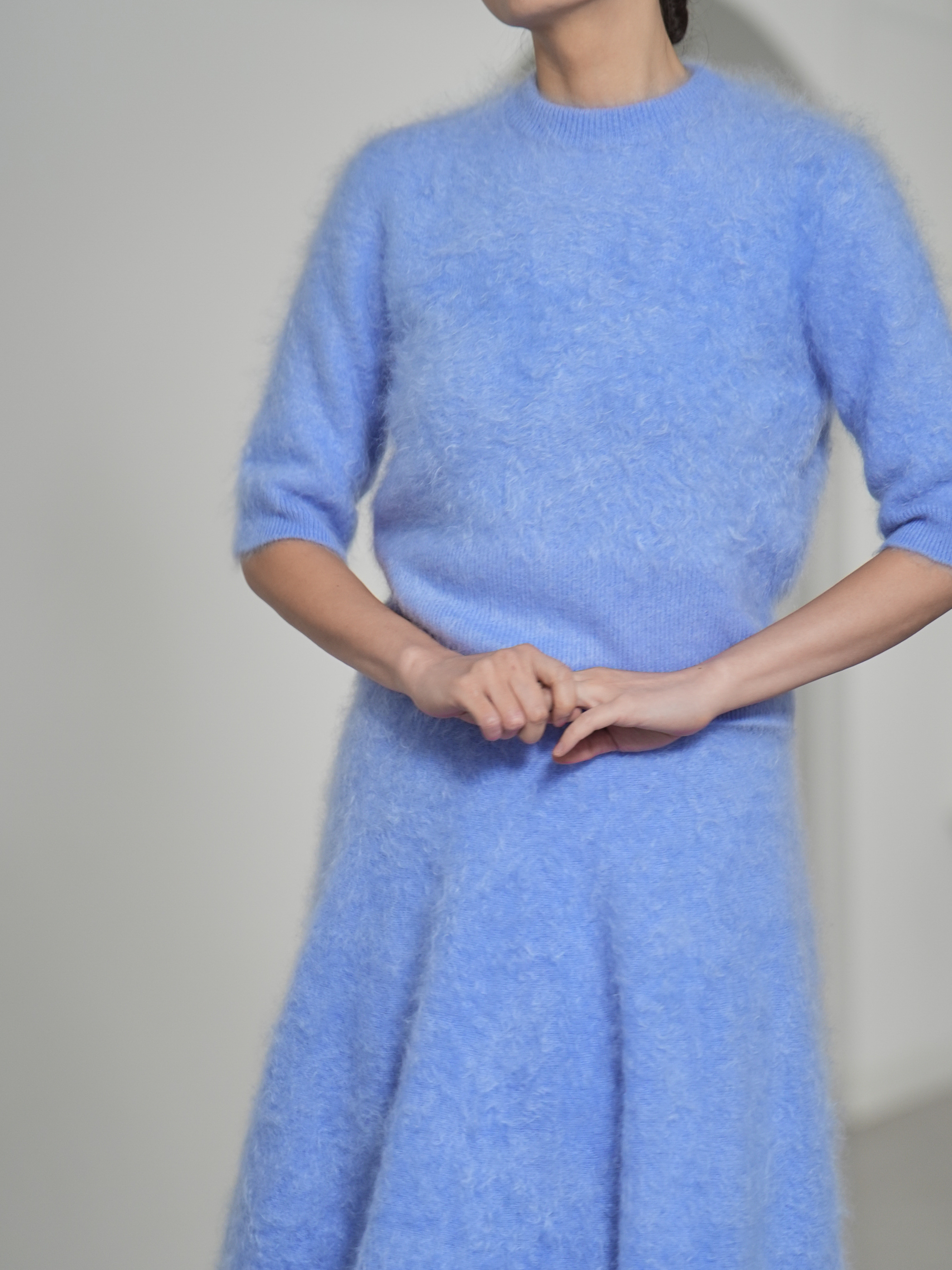 Darcy Fur Cashmere SaxeBlueの画像