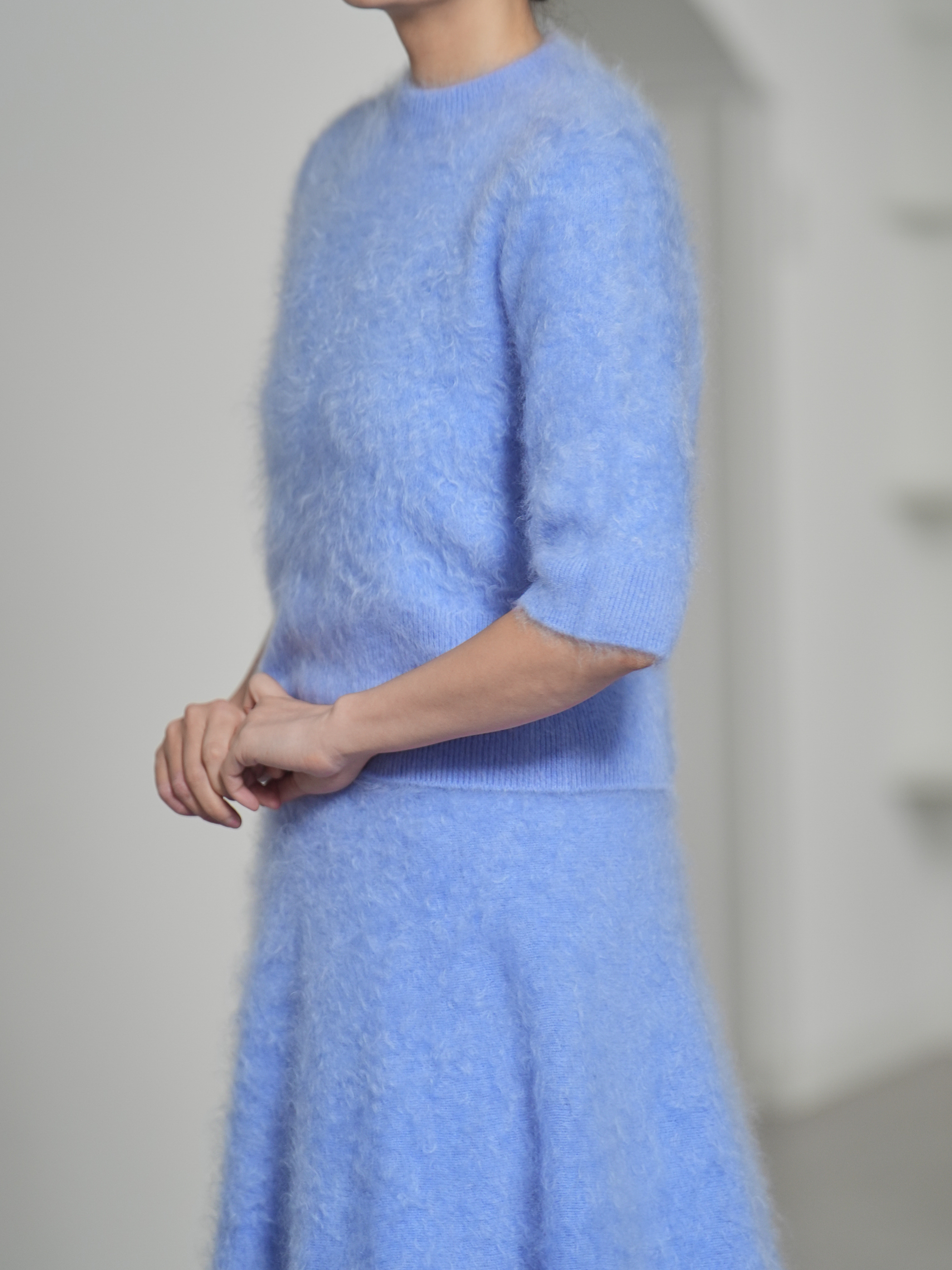 Darcy Fur Cashmere SaxeBlueの画像