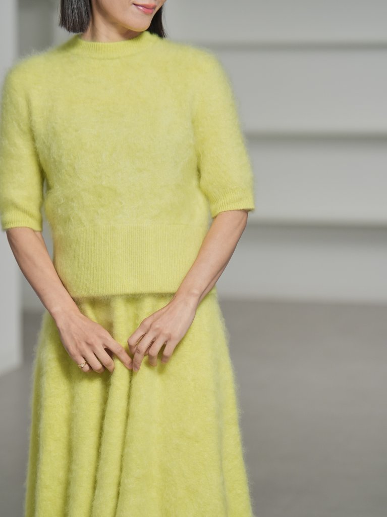 Darcy Fur Cashmere Yellowの画像