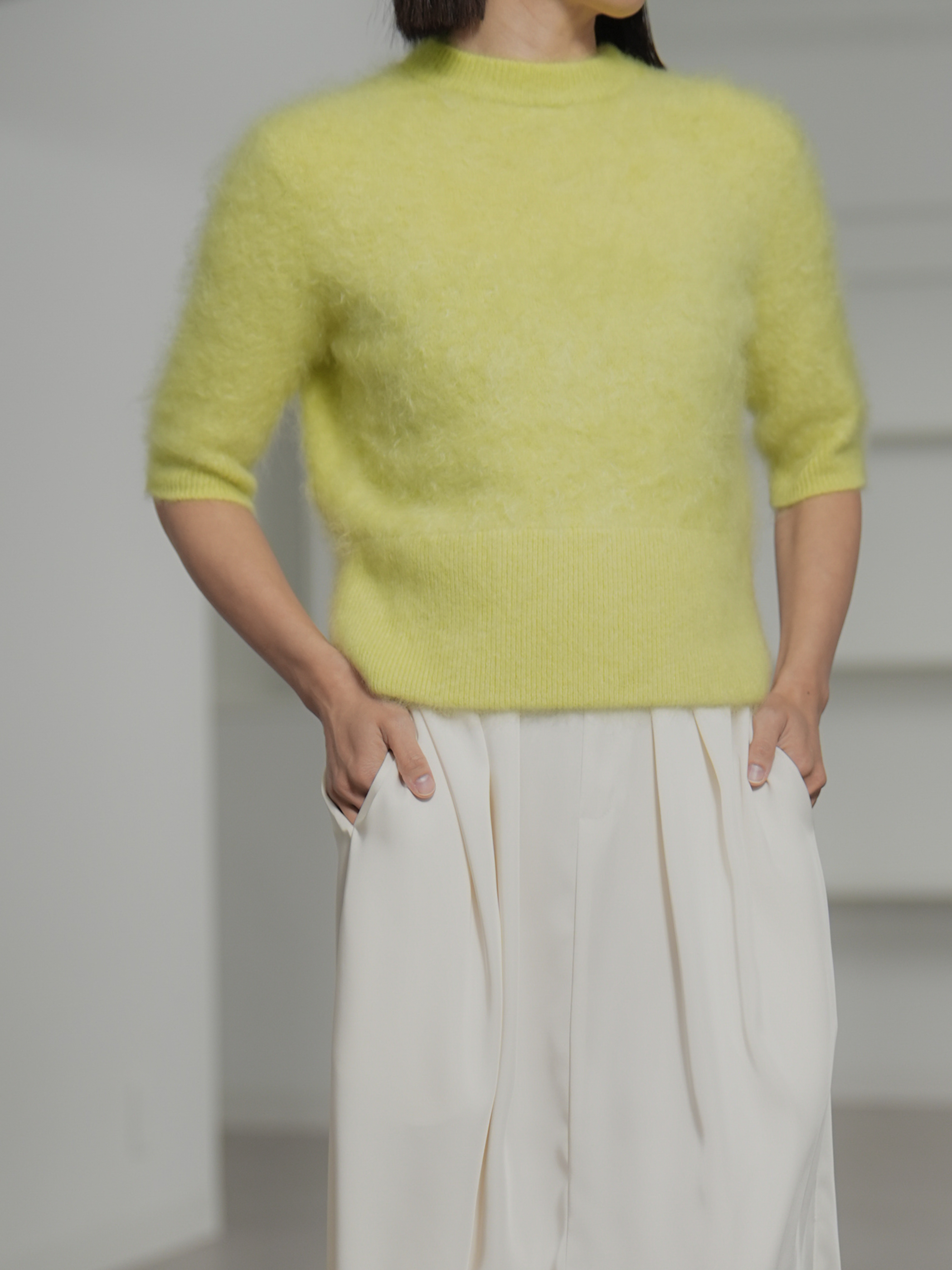 Darcy Fur Cashmere Yellowの画像
