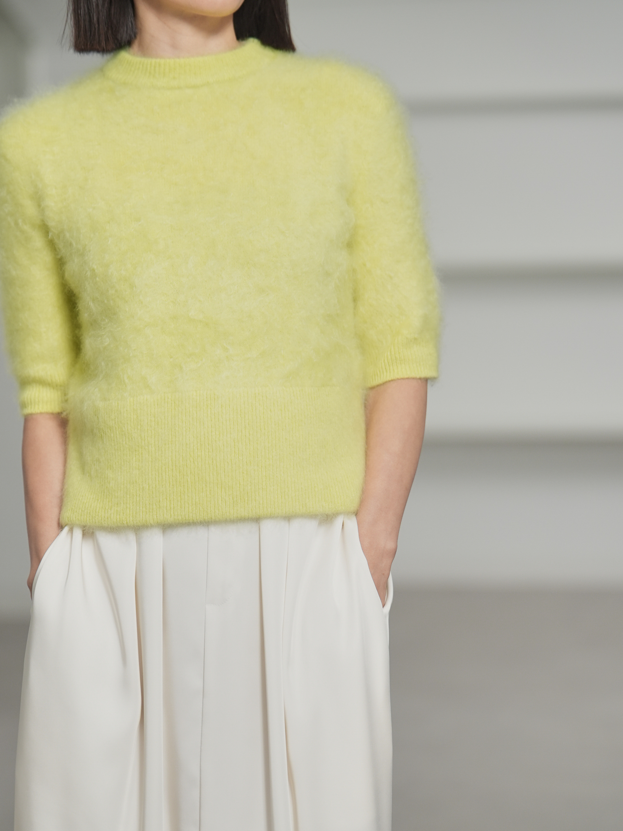 Darcy Fur Cashmere Yellowの画像