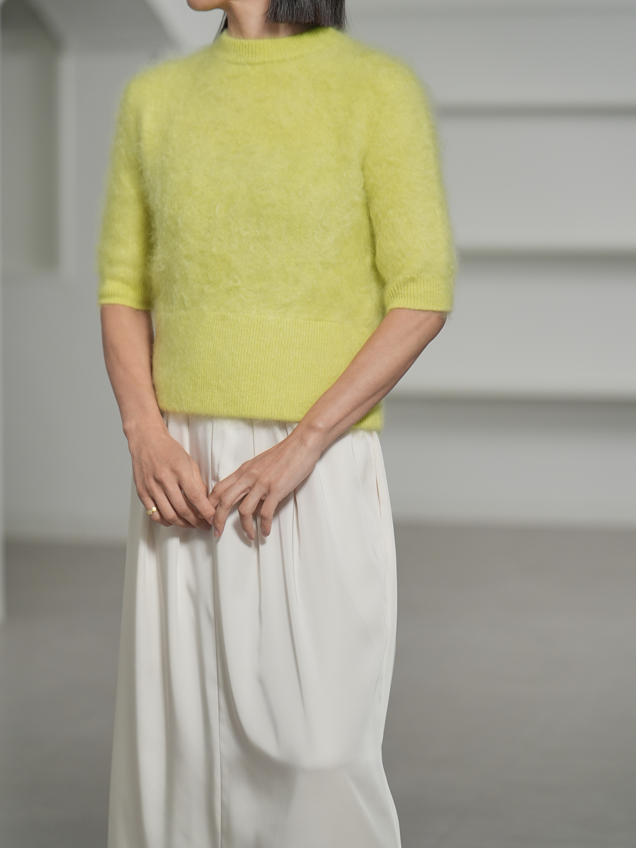 Darcy Fur Cashmere Yellowの画像