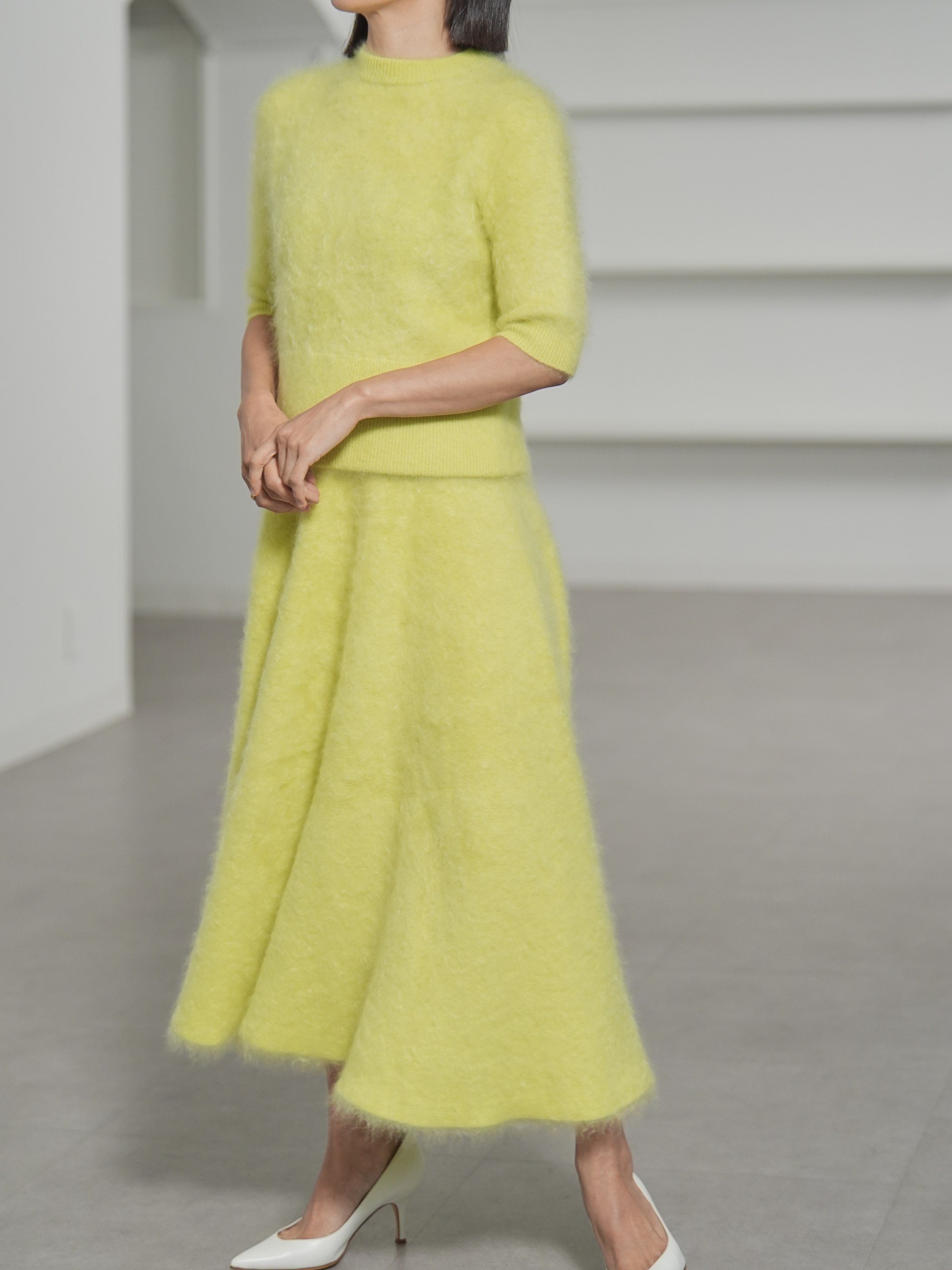 Darcy Fur Cashmere Yellowの画像