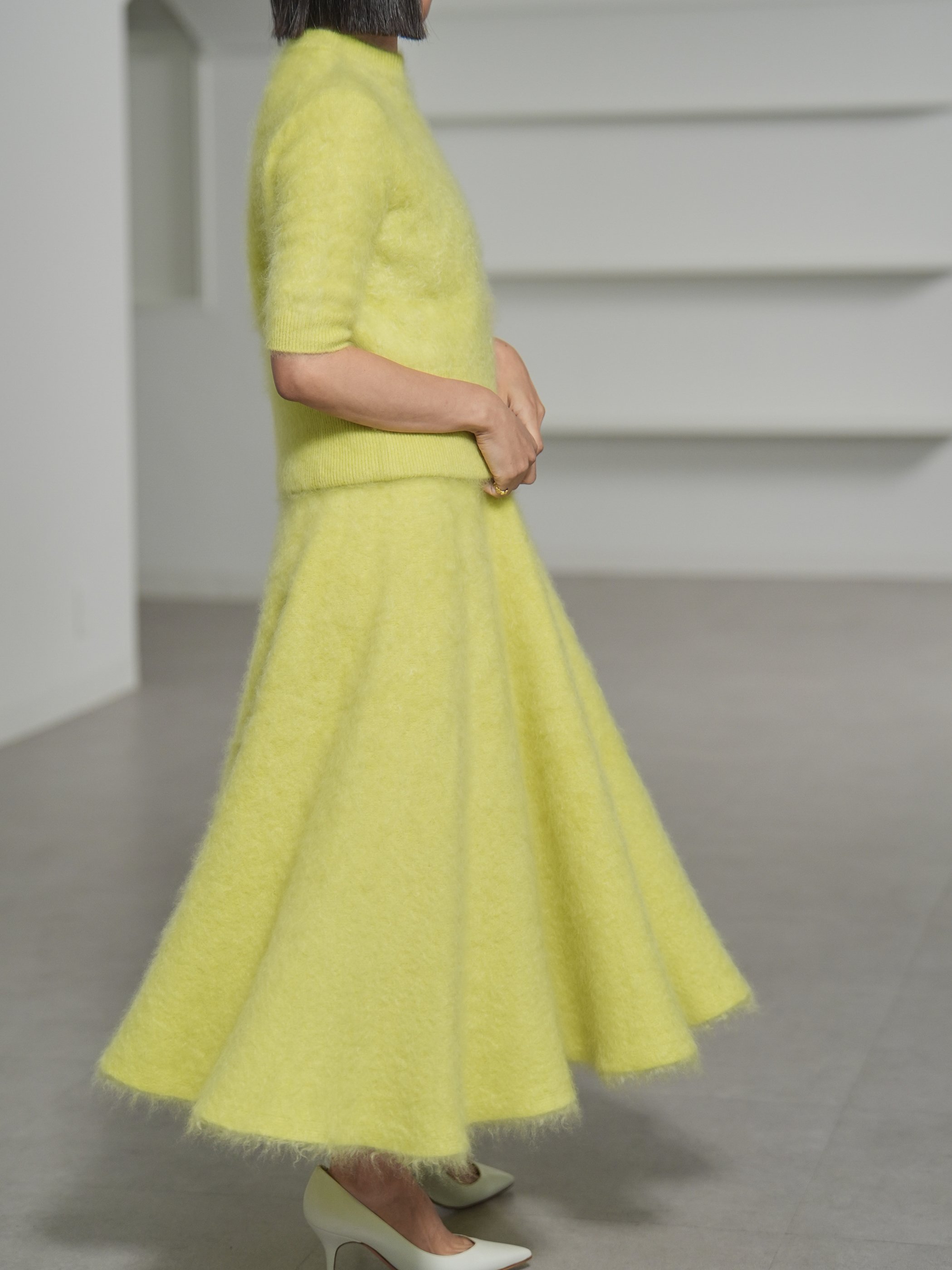 Darcy Fur Cashmere Yellowの画像