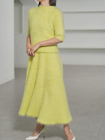 Darcy Fur Cashmere Yellowの画像