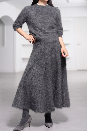 Darcy Fur Cashmere Charcoalの画像