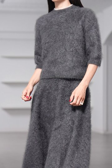 Darcy Fur Cashmere Charcoalの画像