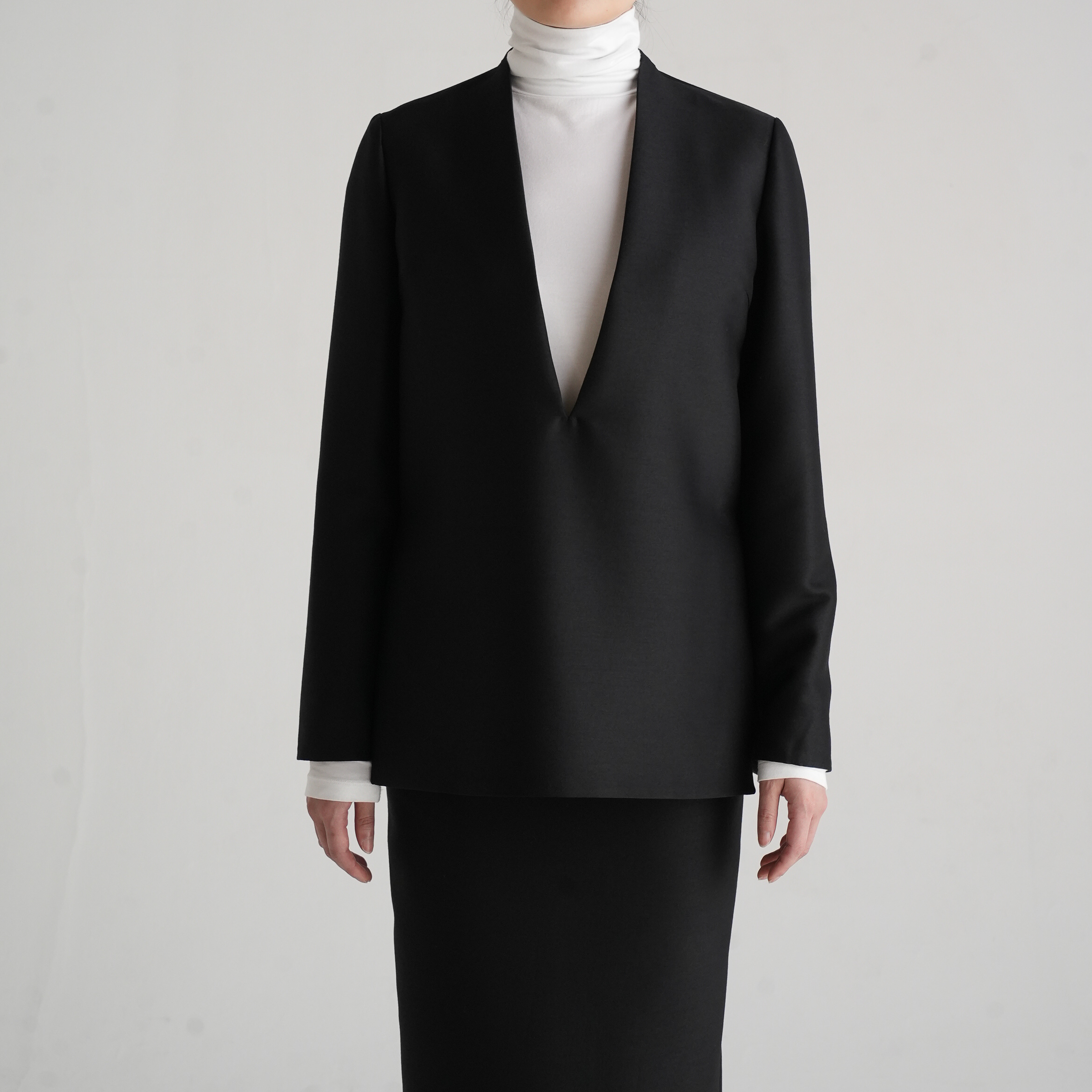Glen Silk Wool Blackの画像