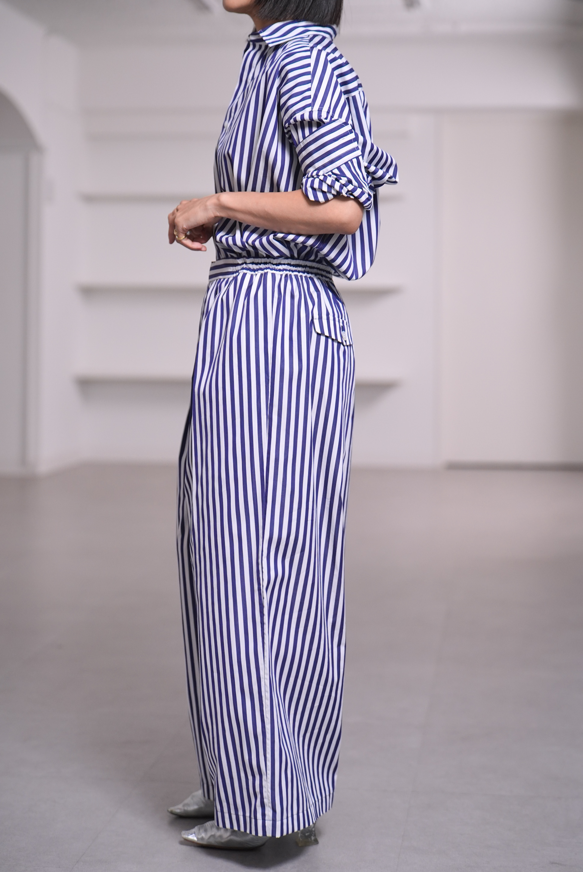Rowan Stripe White/Navyの画像