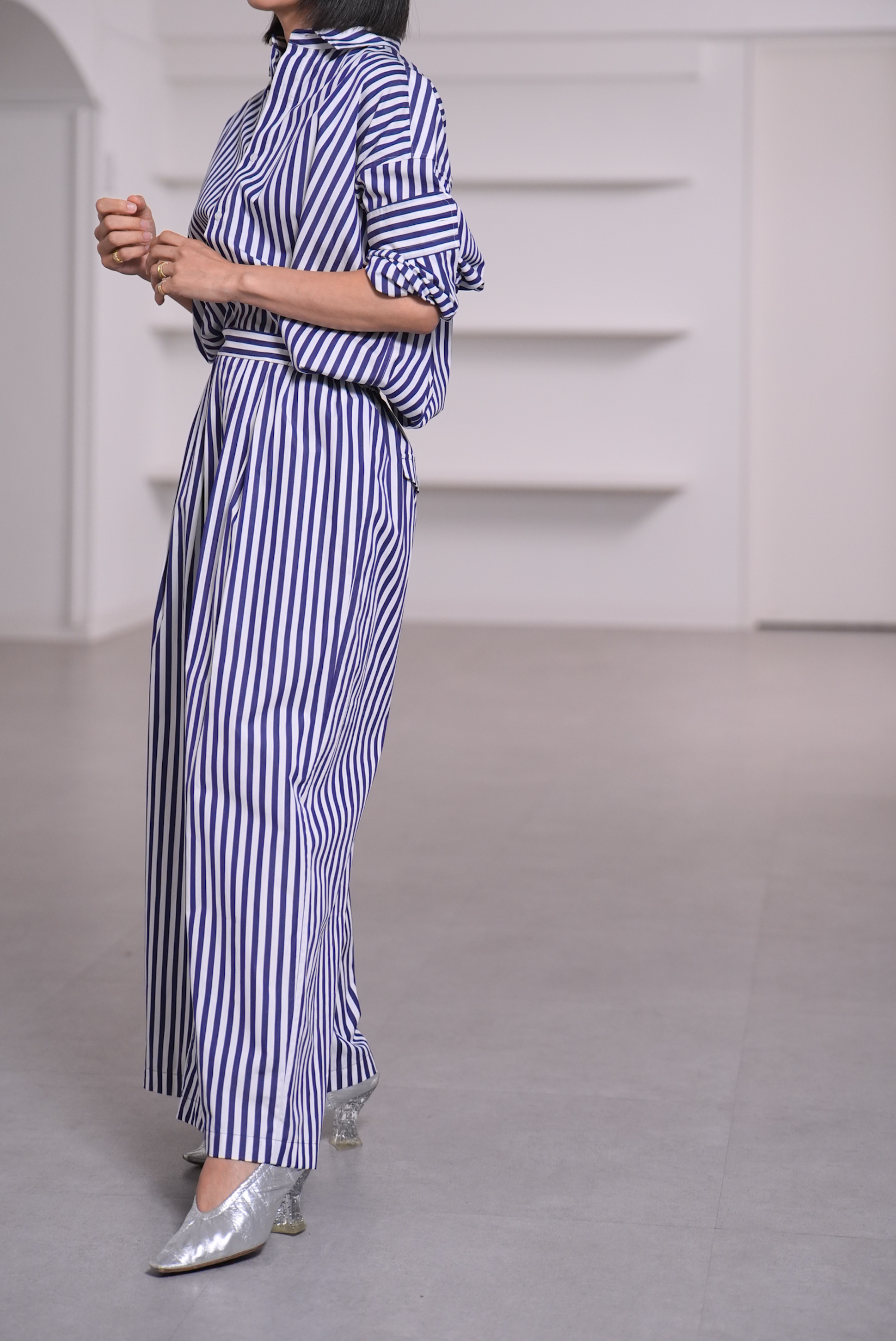 Rowan Stripe White/Navyの画像