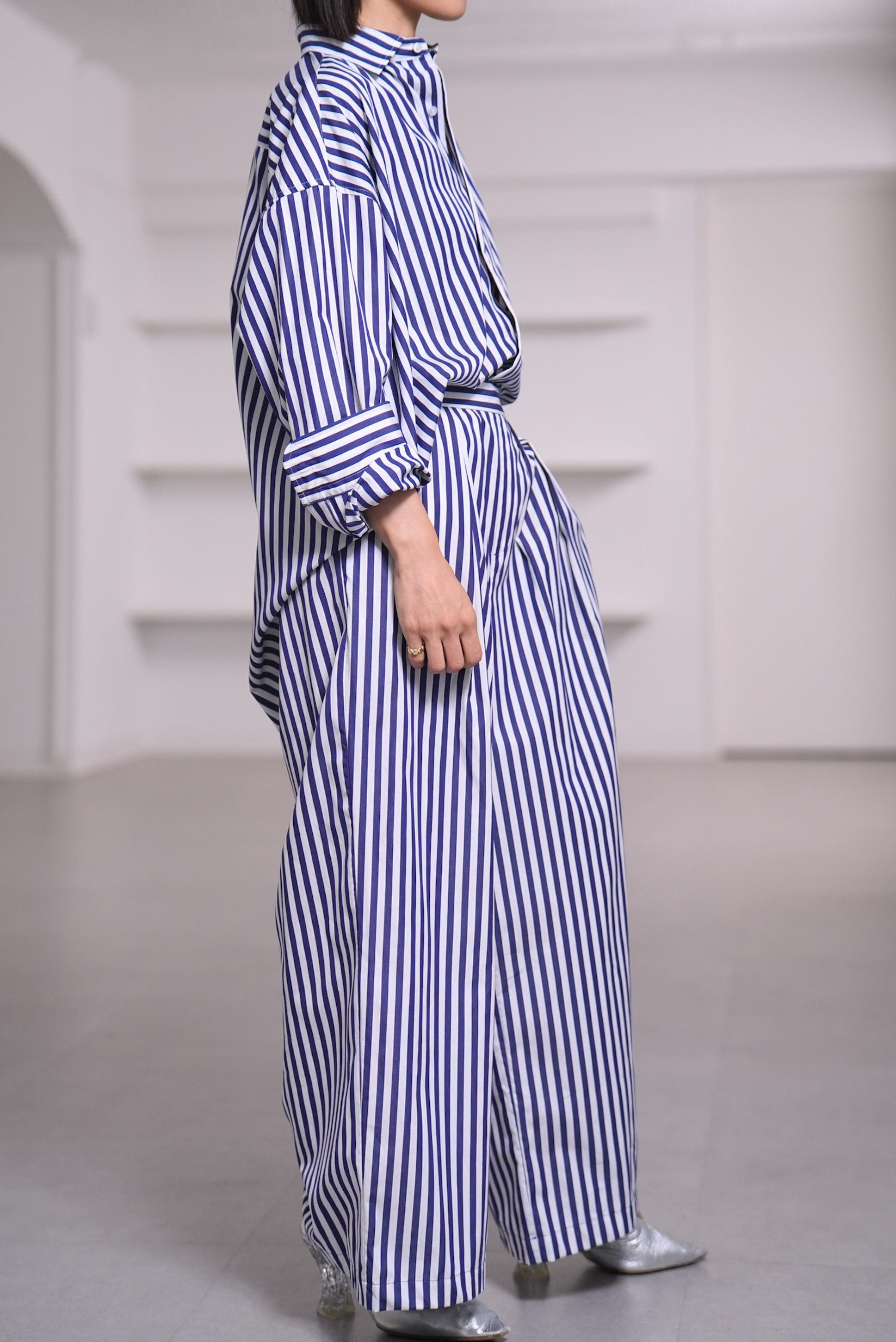 Rowan Stripe White/Navyの画像