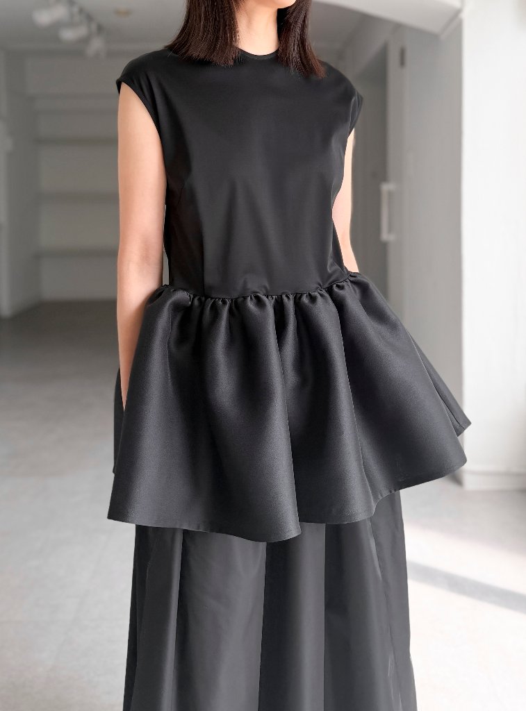 【訳あり】SHE Tokyo Elliy Feather Charcoal36 すべて｜SHE Tokyo online shop