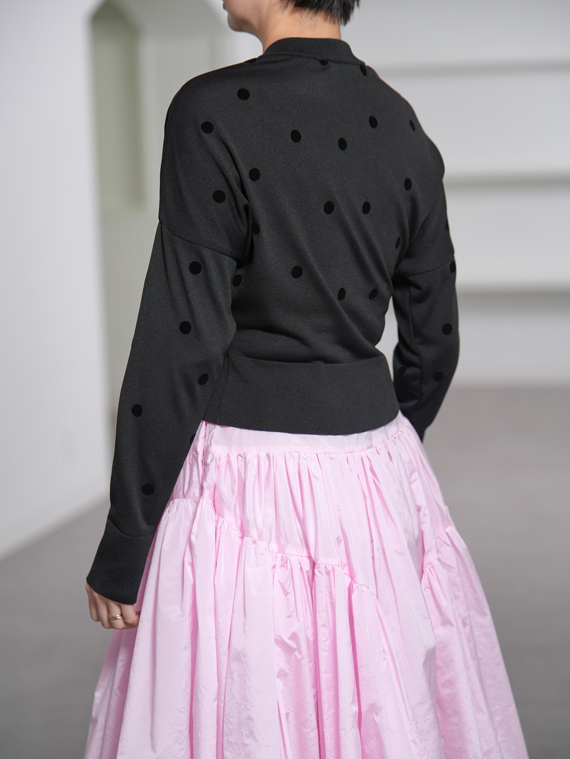 Demi Sheer Dot Black/Blackの画像