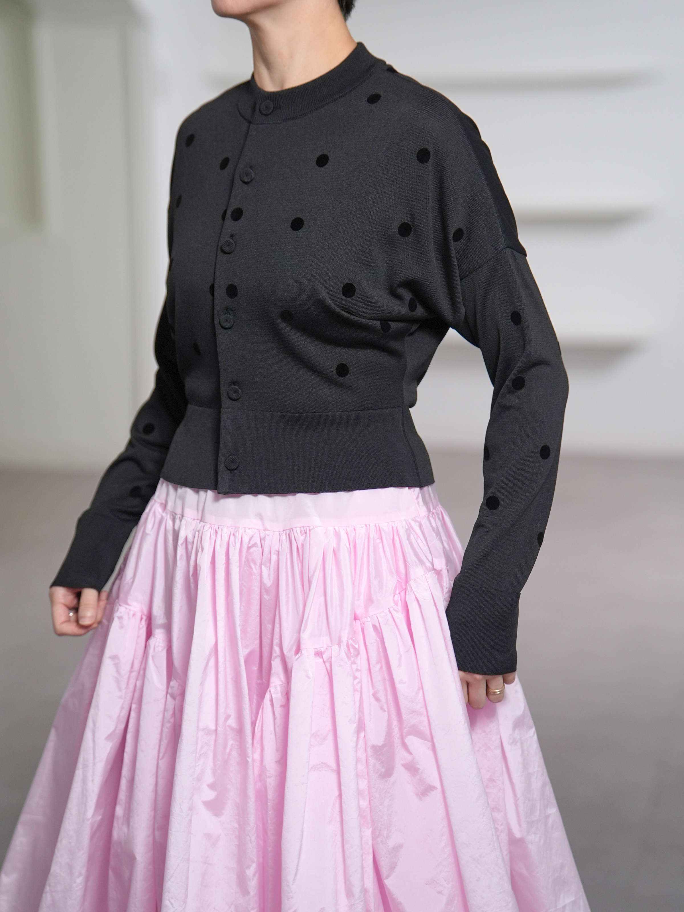 Demi Sheer Dot Black/Blackの画像
