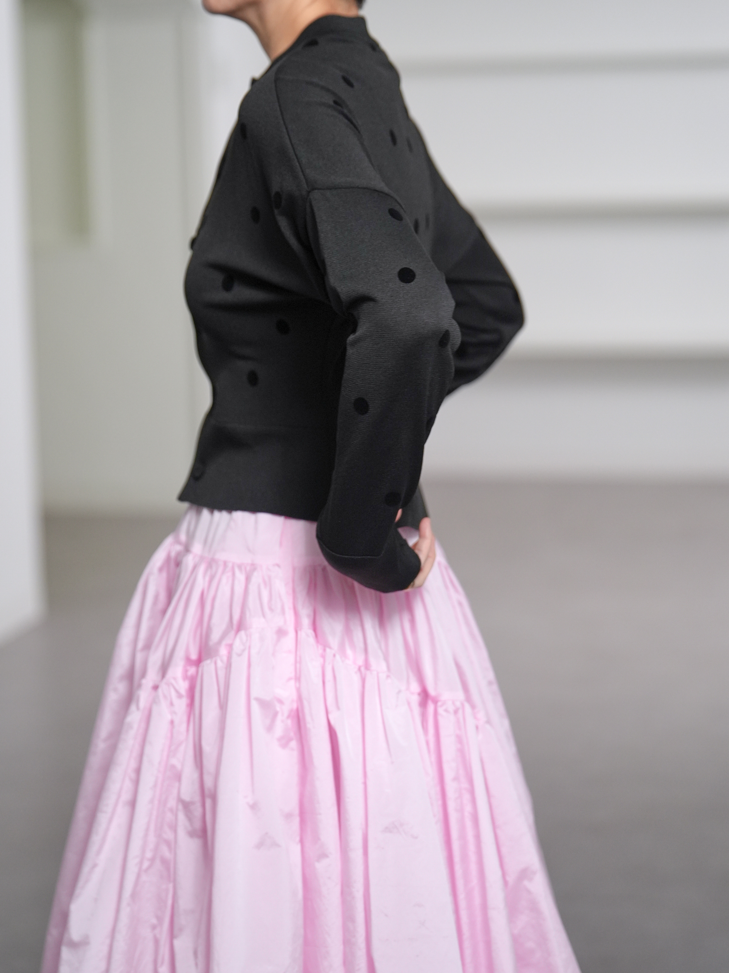 Demi Sheer Dot Black/Blackの画像