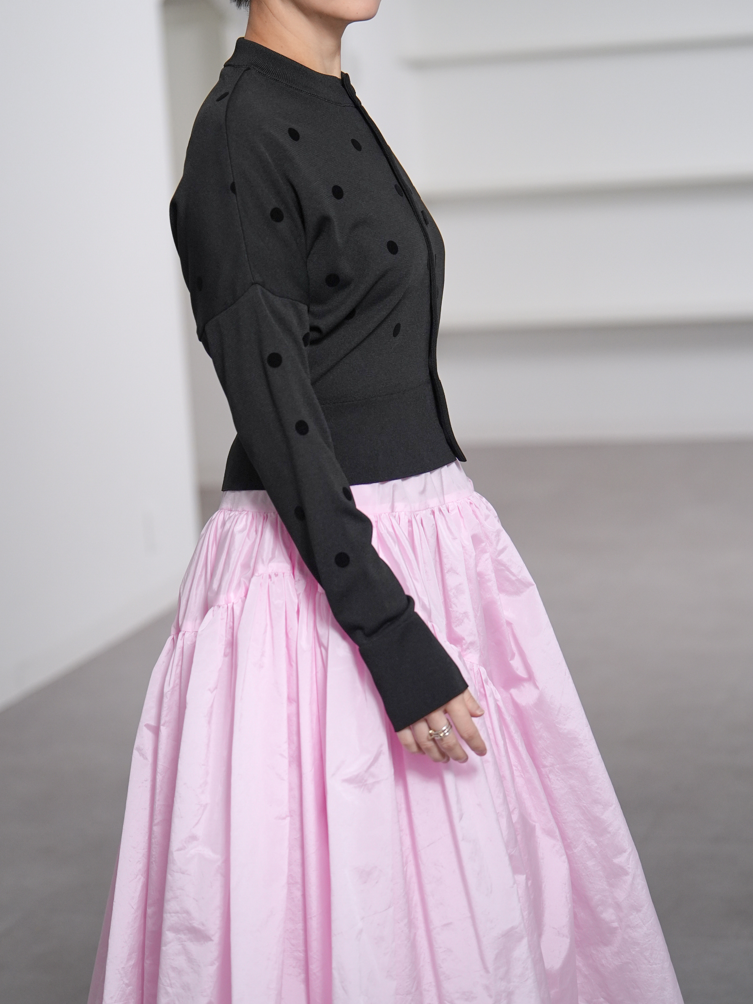 Demi Sheer Dot Black/Blackの画像