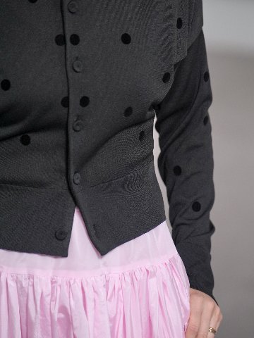 Demi Sheer Dot Black/Blackの画像
