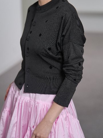Demi Sheer Dot Black/Blackの画像
