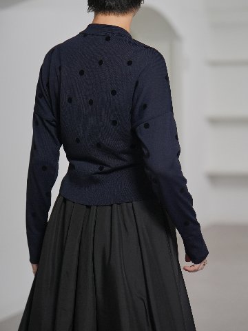 Demi Sheer Dot Navy/Blackの画像