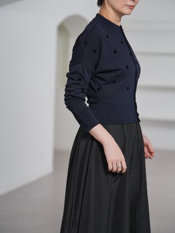 Demi Sheer Dot Navy/Blackの画像