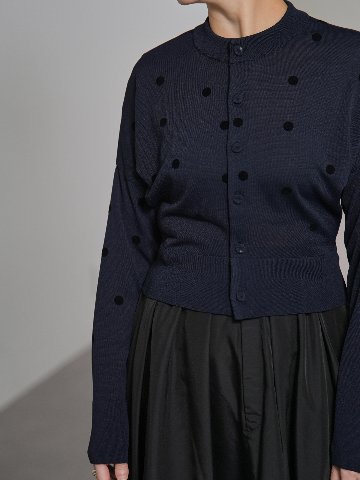 Demi Sheer Dot Navy/Blackの画像