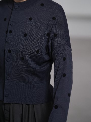 Demi Sheer Dot Navy/Blackの画像