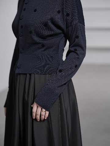 Demi Sheer Dot Navy/Blackの画像