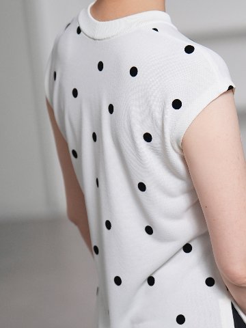 Drawer - 素敵なSHE Tokyo 白サイズ１　新品タグ付き Inez Sheer Dot OffWhite/Black | SHE Tokyo online shop