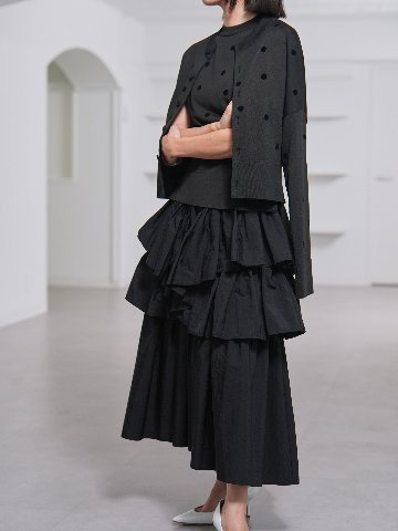 Darcy Sheer Dot Black/Blackの画像
