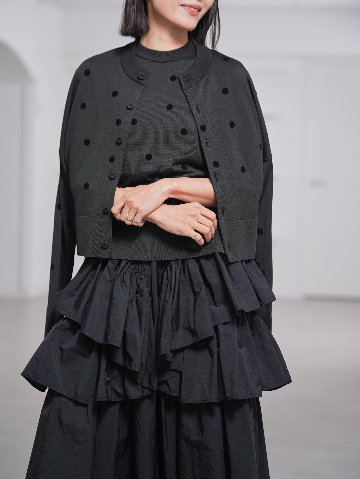 Darcy Sheer Dot Black/Blackの画像