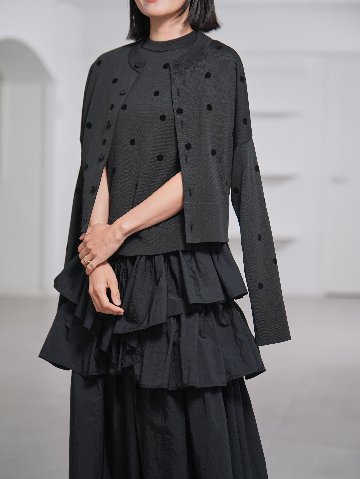 Darcy Sheer Dot Black/Blackの画像