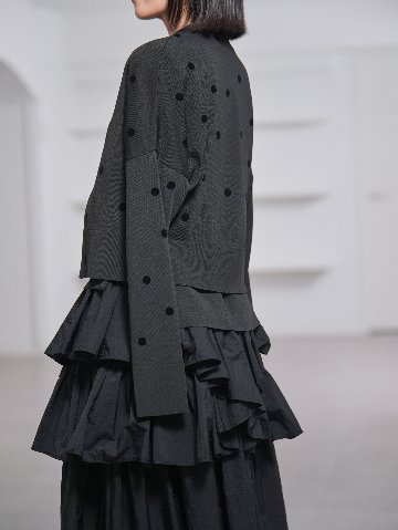 Darcy Sheer Dot Black/Blackの画像