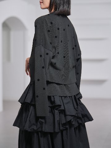Darcy Sheer Dot Black/Blackの画像