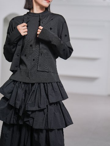 Darcy Sheer Dot Black/Blackの画像