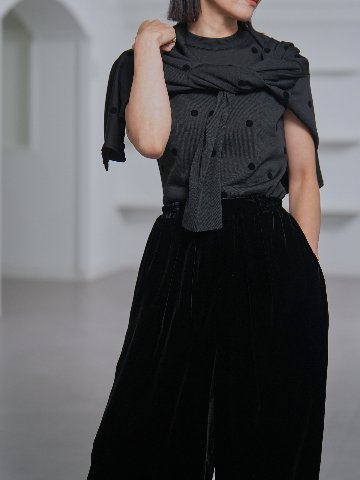 Darcy Sheer Dot Black/Blackの画像