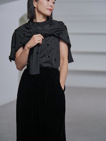 Darcy Sheer Dot Black/Blackの画像
