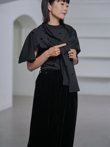 Darcy Sheer Dot Black/Blackの画像