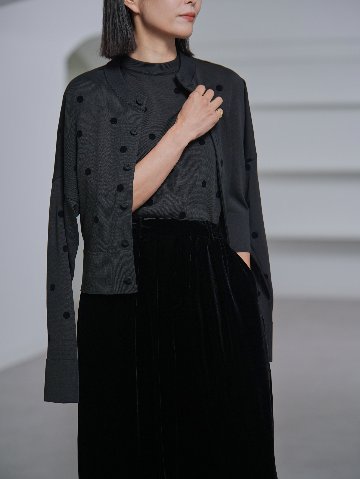 Darcy Sheer Dot Black/Blackの画像