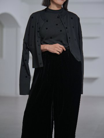Darcy Sheer Dot Black/Blackの画像