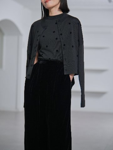 Darcy Sheer Dot Black/Blackの画像