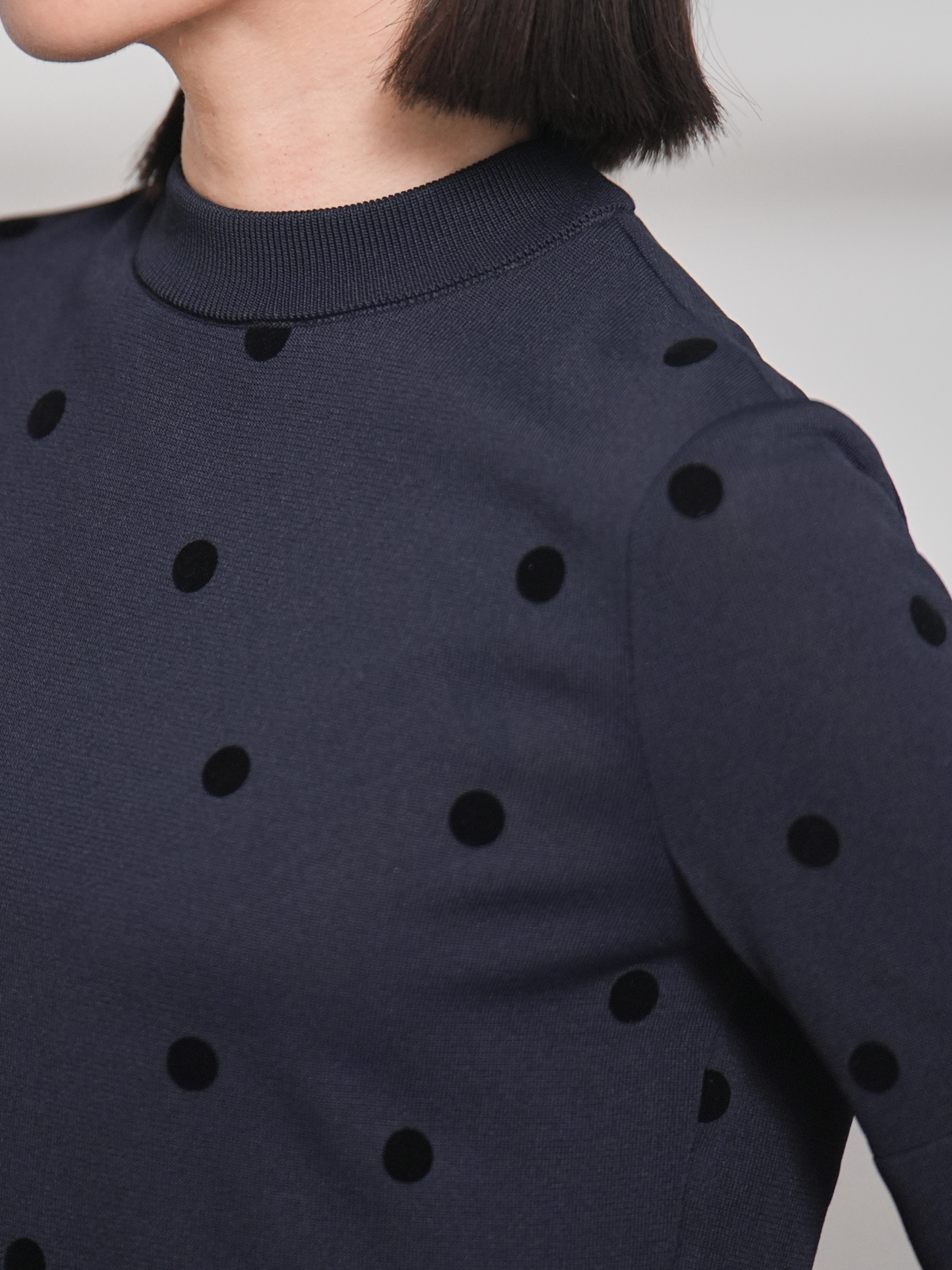 Darcy Sheer Dot Navy/Blackの画像