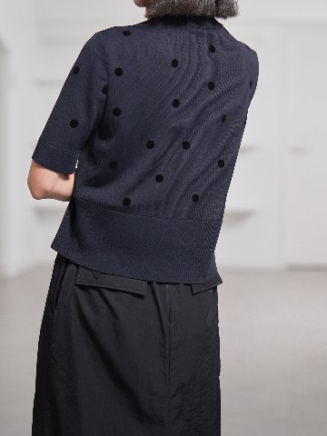 Darcy Sheer Dot Navy/Blackの画像