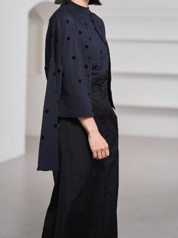 Darcy Sheer Dot Navy/Blackの画像