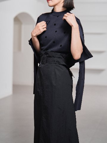 Darcy Sheer Dot Navy/Blackの画像