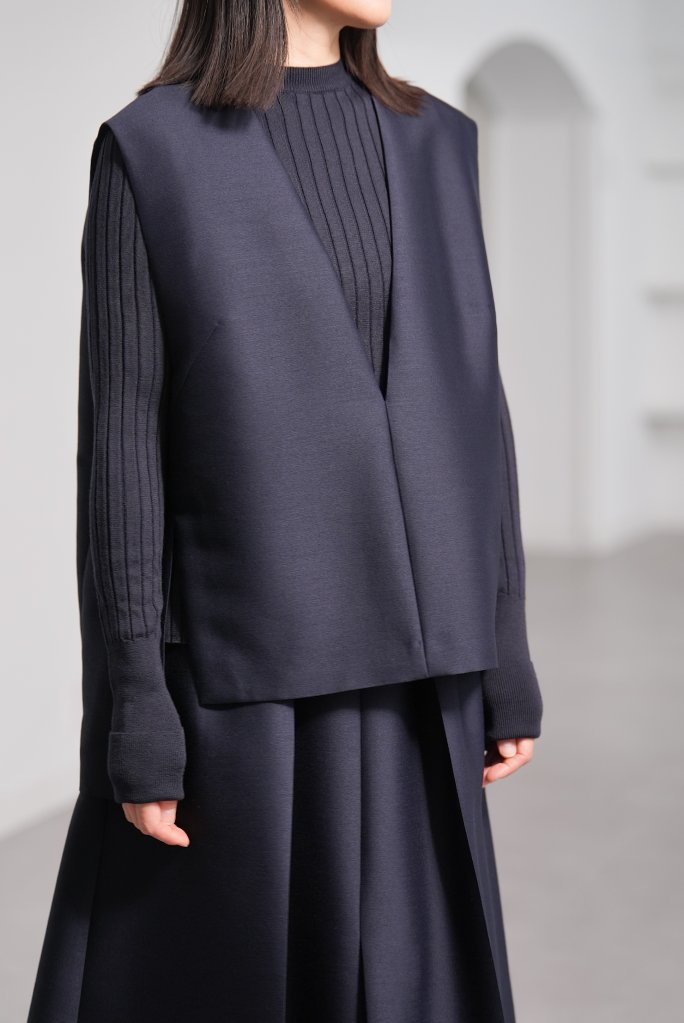 【11月上旬-11月中旬デリバリー予定】Mason Silk Wool Navyの画像