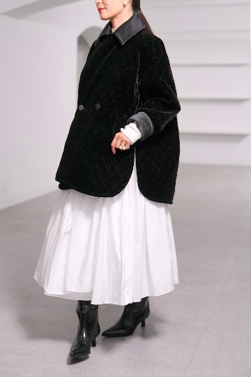 【12月中旬デリバリー予定】Seth Velvet Quilt Blackの画像
